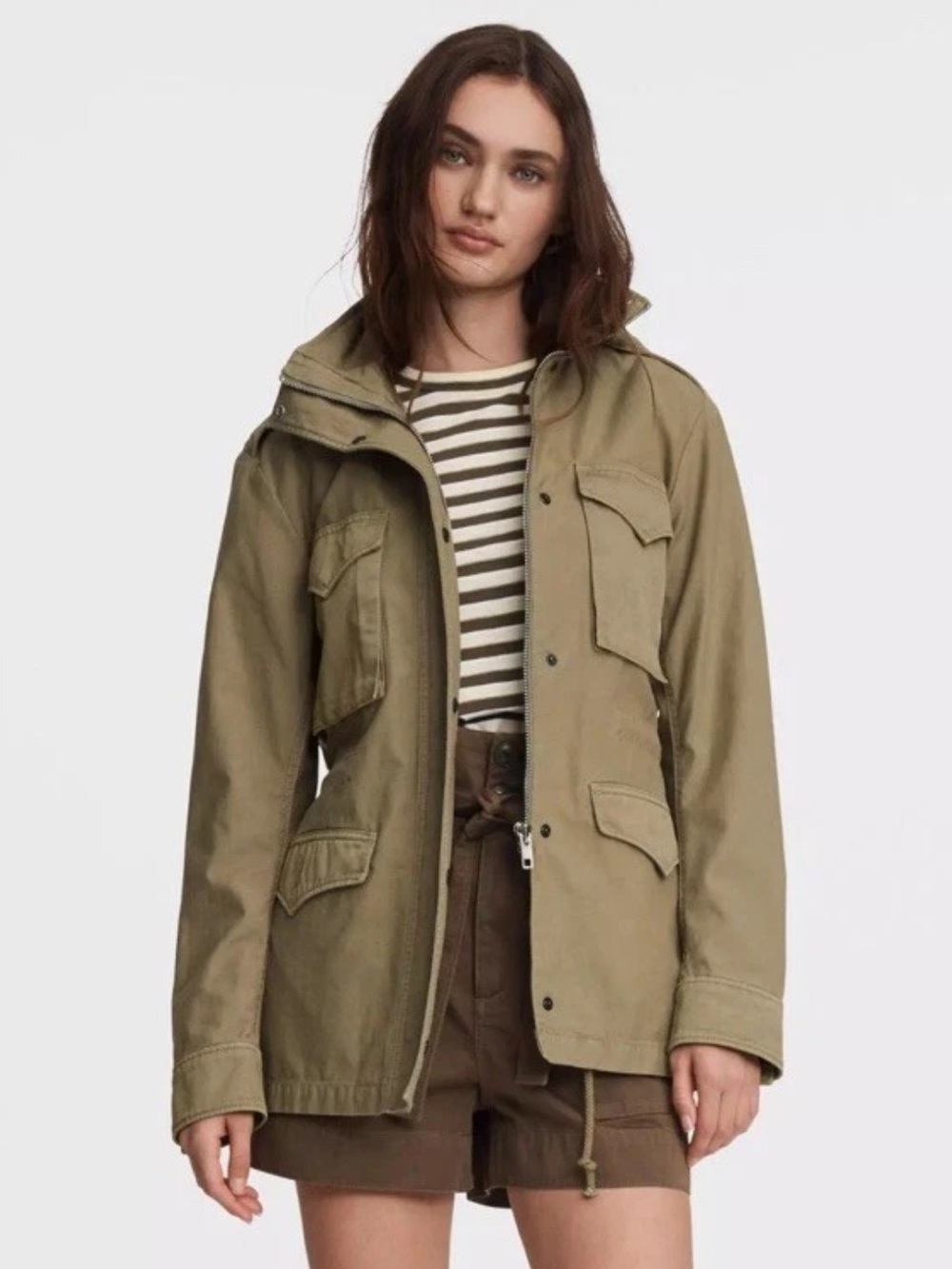 rag & bone Olive Green Military Field Jacket